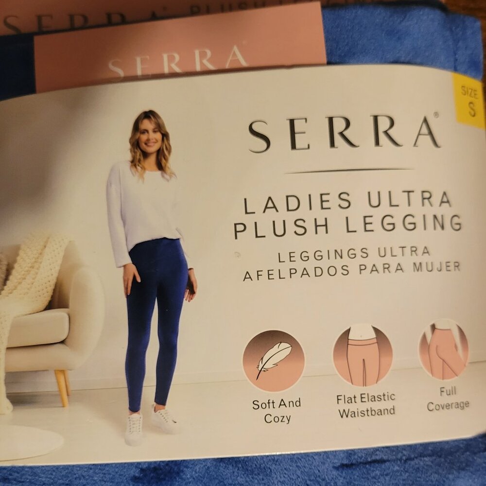 NWT Blue Size Small Serra Plush Leggings
